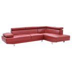 Riveredge 109 Zoll B 2-teiliges L-förmiges Sektionssofa aus Kunstleder – 76L x 109B x 28H
