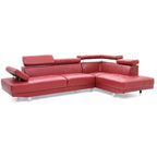 Riveredge 109 Zoll B 2-teiliges L-förmiges Sektionssofa aus Kunstleder – 76L x 109B x 28H