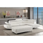 Riveredge 109 Zoll B 2-teiliges L-förmiges Sektionssofa aus Kunstleder – 76L x 109B x 28H
