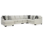 Signature Design by Ashley Huntsworth Taubengraues 5-teiliges Sektionssofa mit Chaiselongue – 394B x 251T x 97H