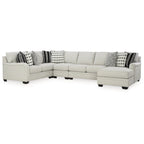 Signature Design by Ashley Huntsworth Taubengraues 5-teiliges Sektionssofa mit Chaiselongue – 394B x 251T x 97H