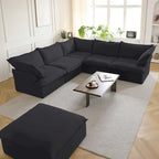6-teilige Ecksofas mit Polsterung