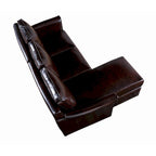 Golt L-förmiges Ecksofa mit Kunstlederbezug von Furniture of America