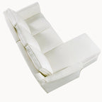 Golt L-förmiges Ecksofa mit Kunstlederbezug von Furniture of America