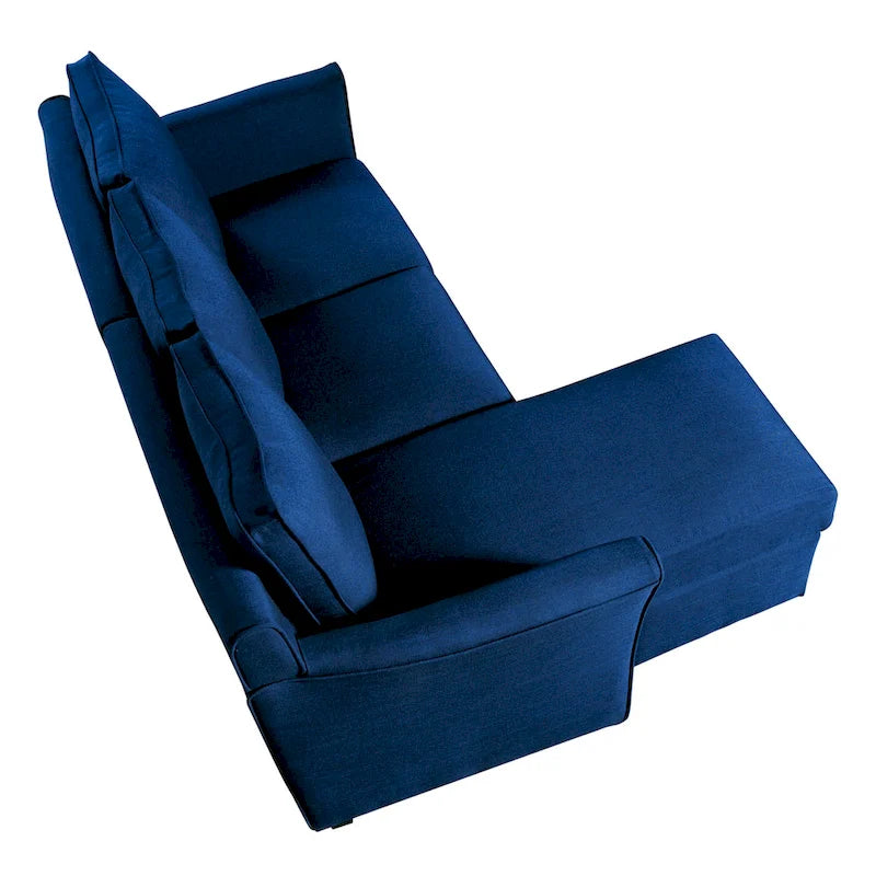 Golt L-förmiges Ecksofa mit Kunstlederbezug von Furniture of America
