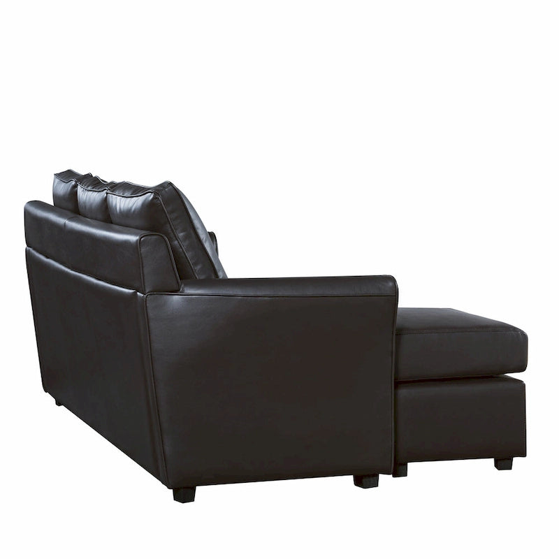 Golt L-förmiges Ecksofa mit Kunstlederbezug von Furniture of America