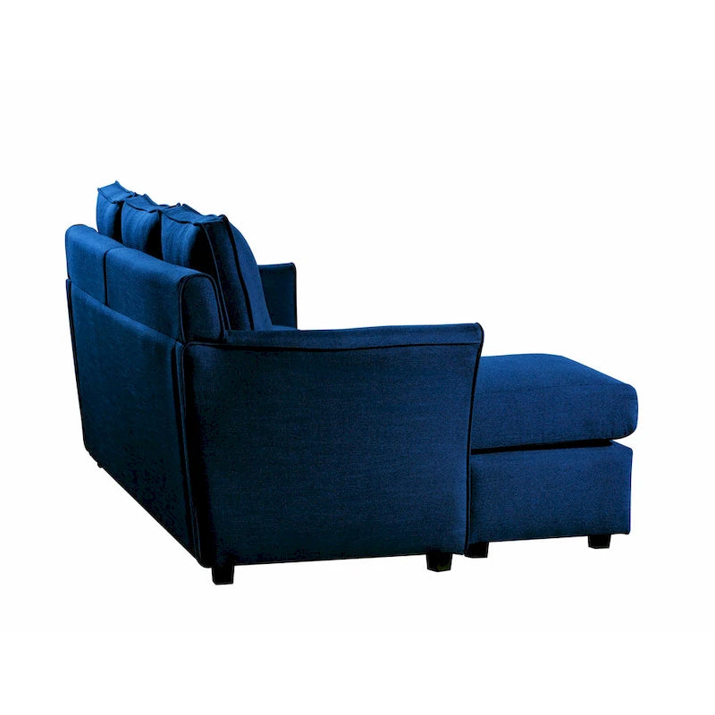 Golt L-förmiges Ecksofa mit Kunstlederbezug von Furniture of America