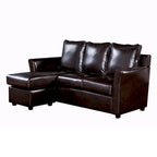 Golt L-förmiges Ecksofa mit Kunstlederbezug von Furniture of America