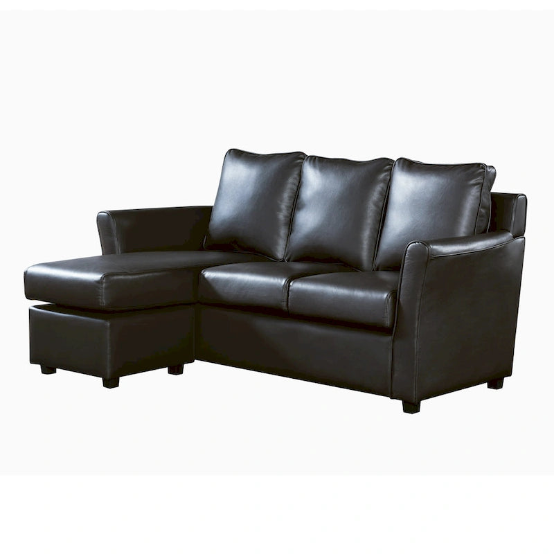 Golt L-förmiges Ecksofa mit Kunstlederbezug von Furniture of America