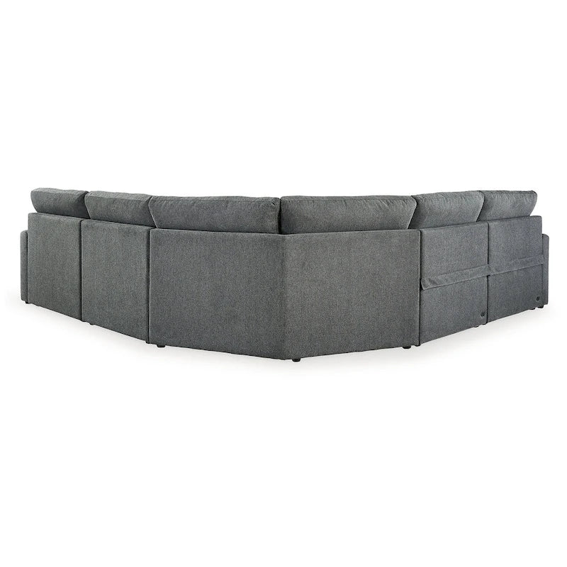 Signature Design by Ashley Hartsdale Grau 5-teiliges motorisiertes Relax-Sitzgruppe mit Recamiere