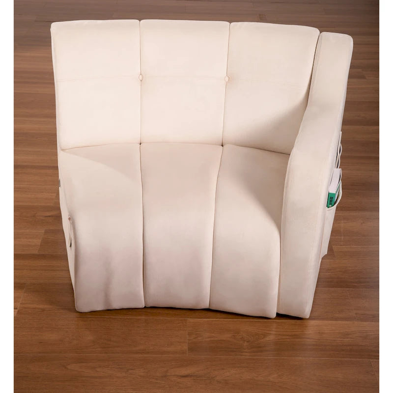 Samt Geschwungenes Sofa 3 Sitzer Symmetrisches modulares, bein freies Sofa Ecksofa Runde Couches - 127