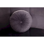 Samt Geschwungenes Sofa 3 Sitzer Symmetrisches modulares, bein freies Sofa Ecksofa Runde Couches - 127