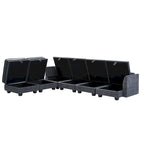 Merax U-förmiges, umwandelbares, modulares Sektions-Schlafsofa mit umkehrbarer Recamiere