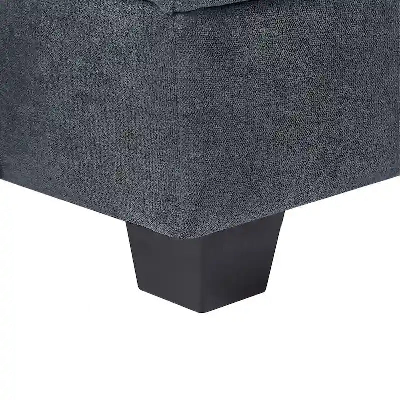Merax U-förmiges, umwandelbares, modulares Sektions-Schlafsofa mit umkehrbarer Recamiere