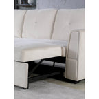 231-cm-Sofa mit Samtbezug, wendbar, umbaubar, mit Stauraum und Schlaffunktion