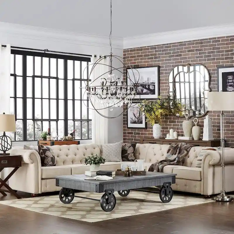 Knightsbridge Chesterfield Ecksofa von iNSPIRE Q Artisan