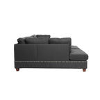 Bobkona Chaise Polsterbezogene, 3-teilige, umkehrbare Ecksofa-Garnitur