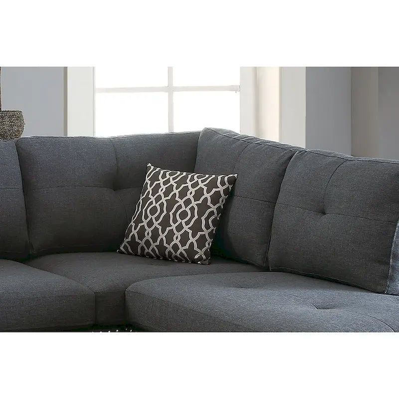 Bobkona Chaise Polsterbezogene, 3-teilige, umkehrbare Ecksofa-Garnitur