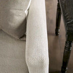 Swik Ecksofa von Furniture of America, L-förmig, aus elfenbeinfarbenem Chenille, modern