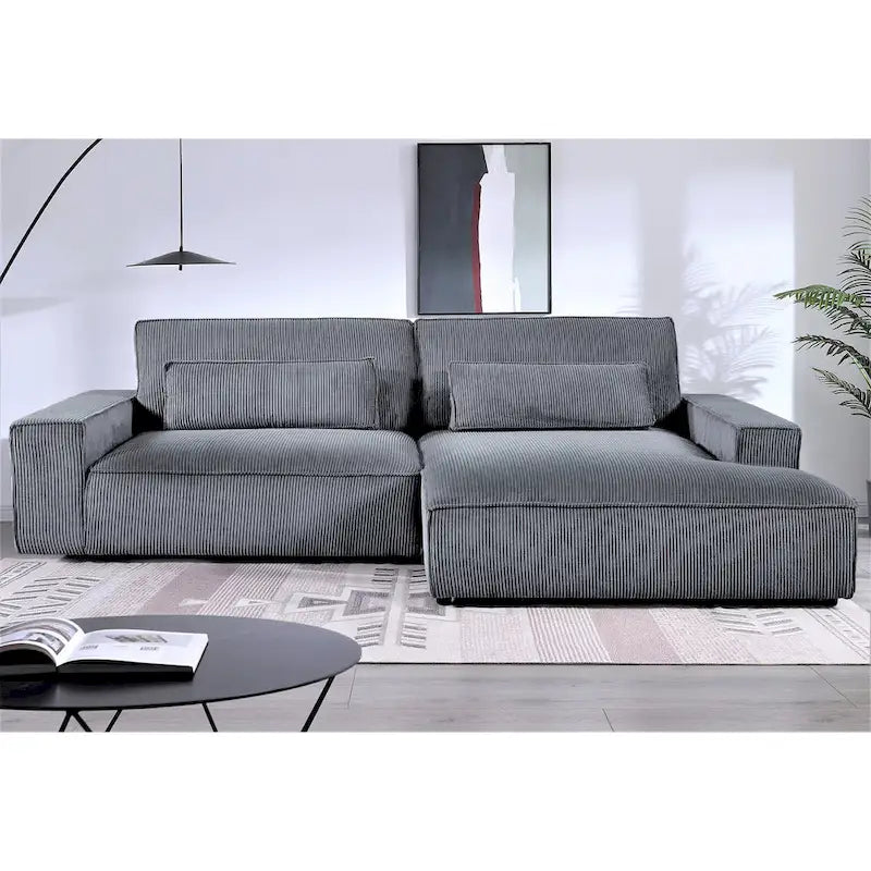 US Pride Furniture 105.52 Zoll Facing Chaise Schnittsofa XXL-Sofa