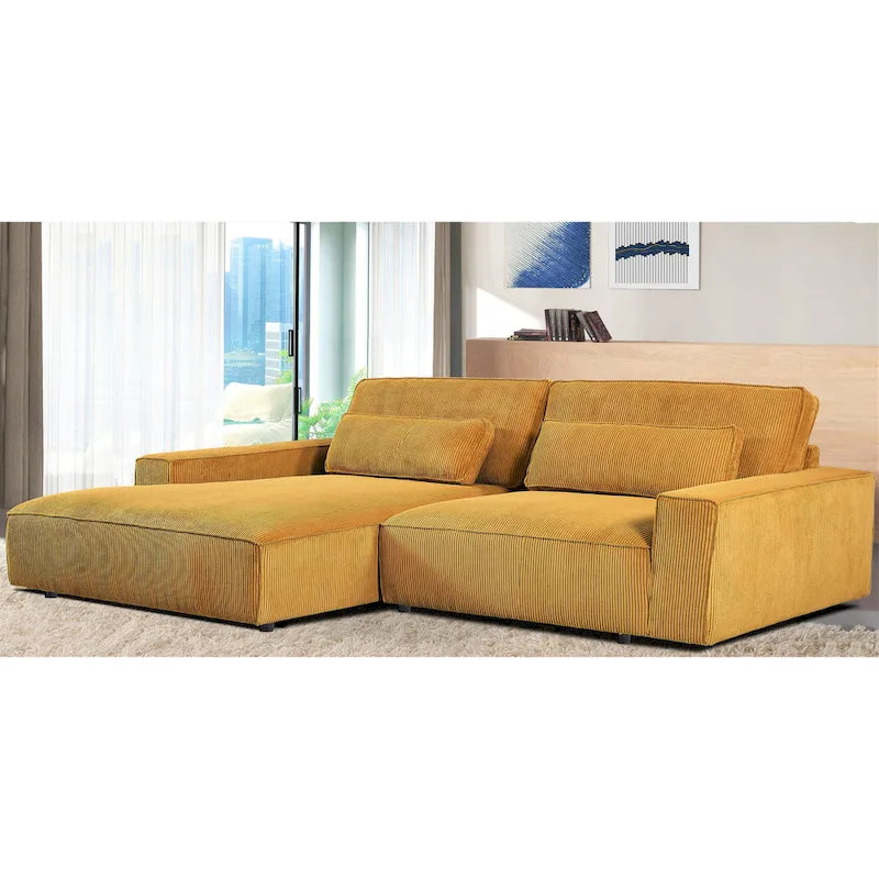 US Pride Furniture 105.52 Zoll Facing Chaise Schnittsofa XXL-Sofa