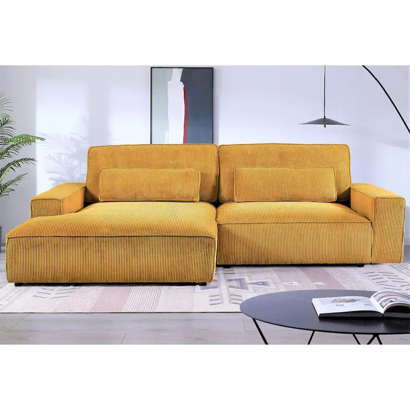 US Pride Furniture 105.52 Zoll Facing Chaise Schnittsofa XXL-Sofa