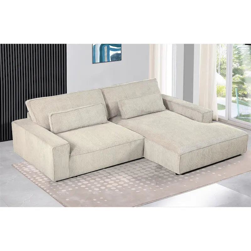 US Pride Furniture 105.52 Zoll Facing Chaise Schnittsofa XXL-Sofa