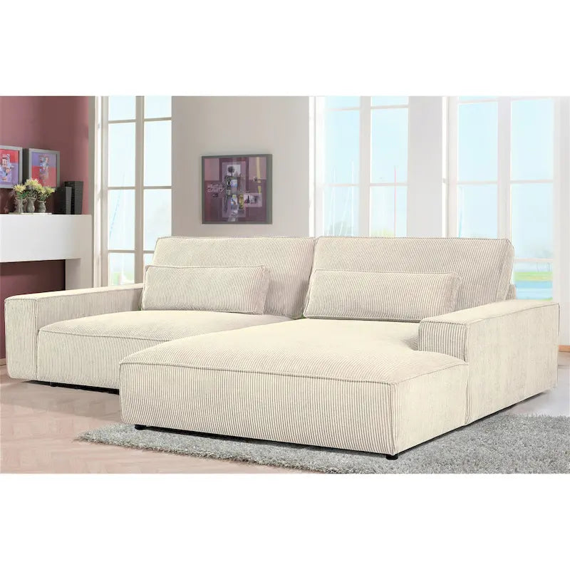 US Pride Furniture 105.52 Zoll Facing Chaise Schnittsofa XXL-Sofa