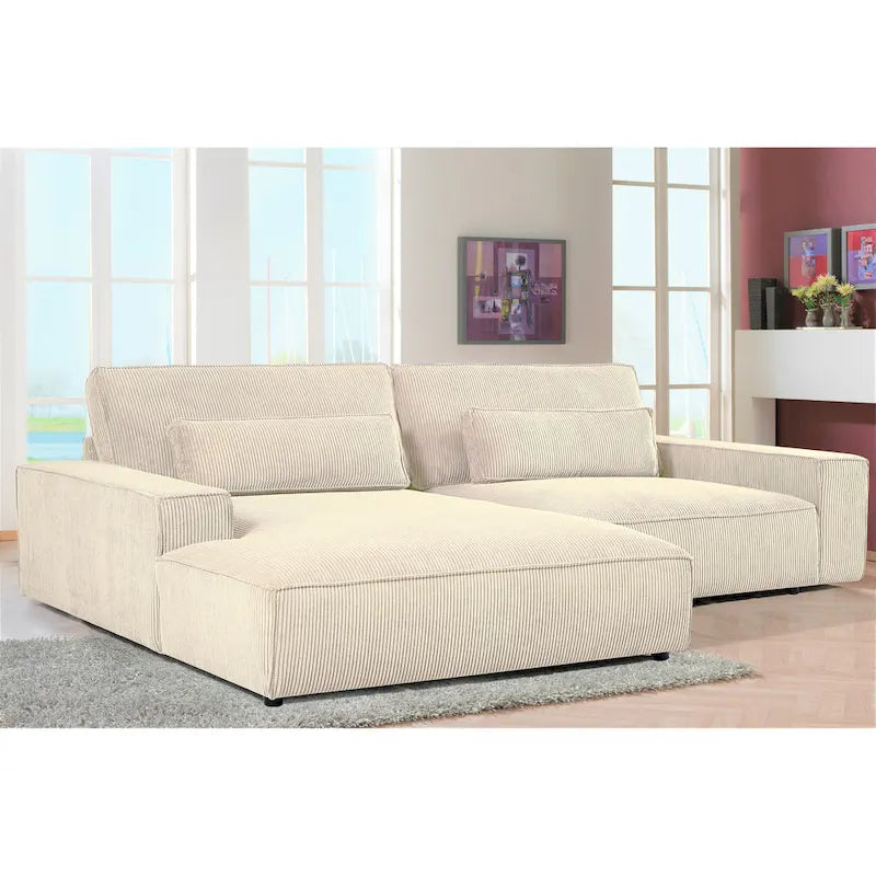 US Pride Furniture 105.52 Zoll Facing Chaise Schnittsofa XXL-Sofa