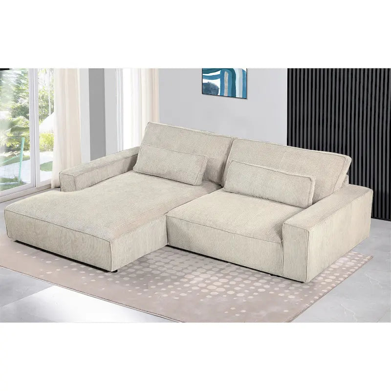 US Pride Furniture 105.52 Zoll Facing Chaise Schnittsofa XXL-Sofa