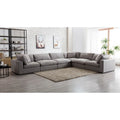 Roundhill Furniture Rivas Zeitgenössisches 6-teiliges Modulsofa mit Federfüllung