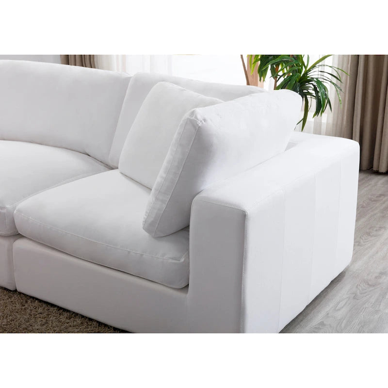 Roundhill Furniture Rivas Zeitgenössisches 6-teiliges Modulsofa mit Federfüllung