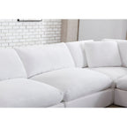 Roundhill Furniture Rivas Zeitgenössisches 6-teiliges Modulsofa mit Federfüllung