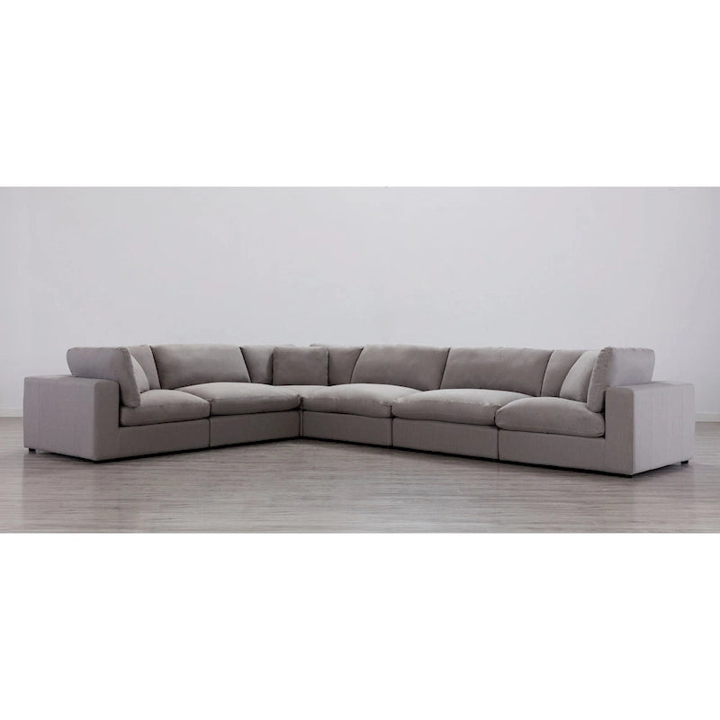 Roundhill Furniture Rivas Zeitgenössisches 6-teiliges Modulsofa mit Federfüllung