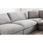 Roundhill Furniture Rivas Zeitgenössisches 6-teiliges Modulsofa mit Federfüllung