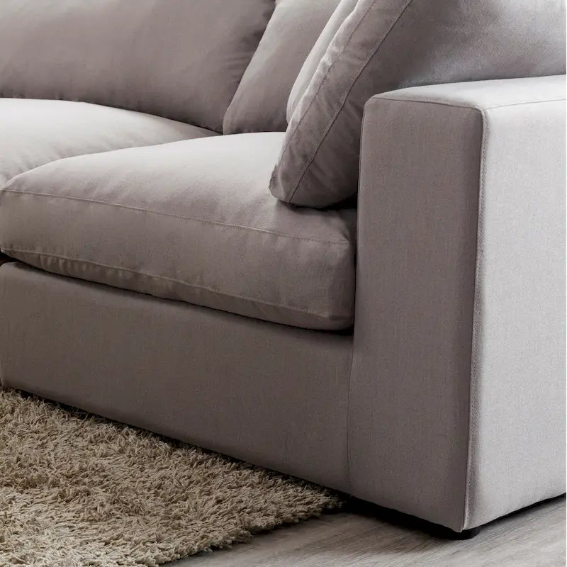 Roundhill Furniture Rivas Zeitgenössisches 6-teiliges Modulsofa mit Federfüllung