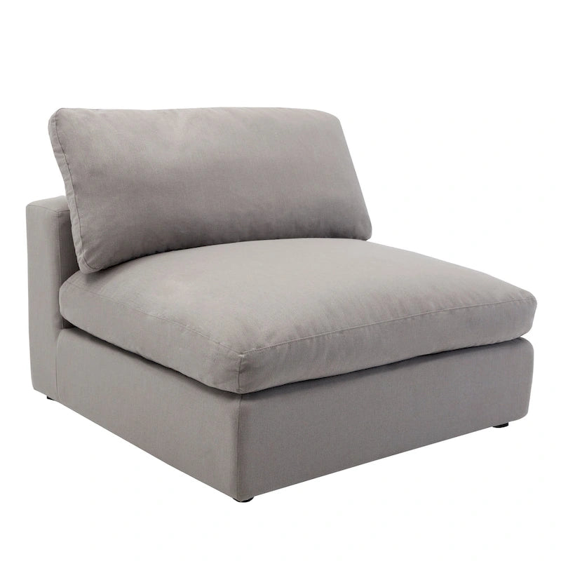 Roundhill Furniture Rivas Zeitgenössisches 6-teiliges Modulsofa mit Federfüllung