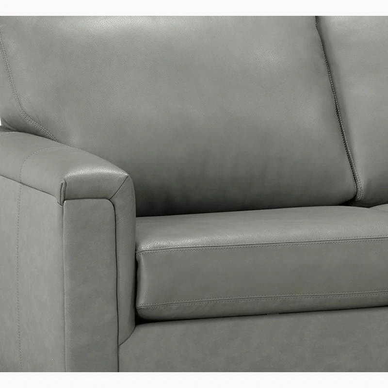 Malibu Ecksofa aus Narbenleder - 122,5 x 85 x 36,5 x 35