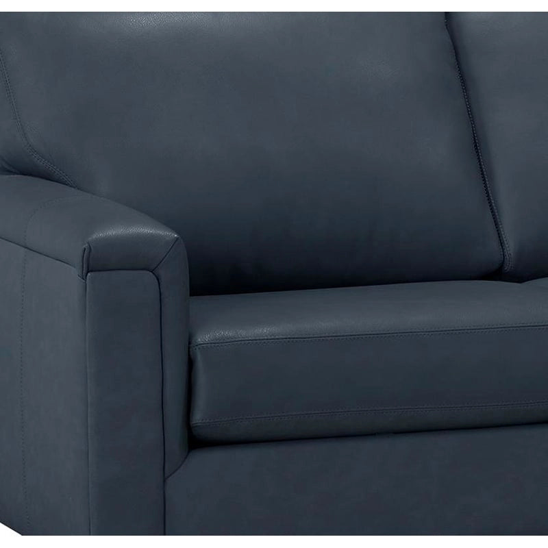Malibu Ecksofa aus Narbenleder - 122,5 x 85 x 36,5 x 35