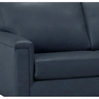 Malibu Ecksofa aus Narbenleder - 122,5 x 85 x 36,5 x 35