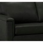 Malibu Ecksofa aus Narbenleder - 122,5 x 85 x 36,5 x 35