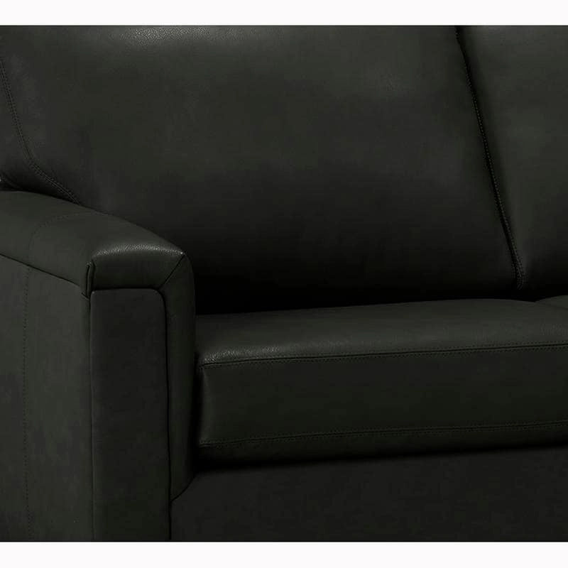 Malibu Ecksofa aus Narbenleder - 122,5 x 85 x 36,5 x 35
