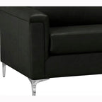 Malibu Ecksofa aus Narbenleder - 122,5 x 85 x 36,5 x 35