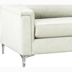 Malibu Ecksofa aus Narbenleder - 122,5 x 85 x 36,5 x 35