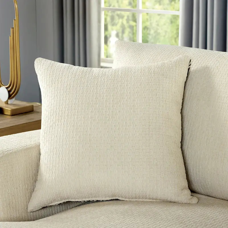 Kintra Zeitgenössisches Chenille-gepolstertes großes L-förmiges Ecksofa von Furniture of America