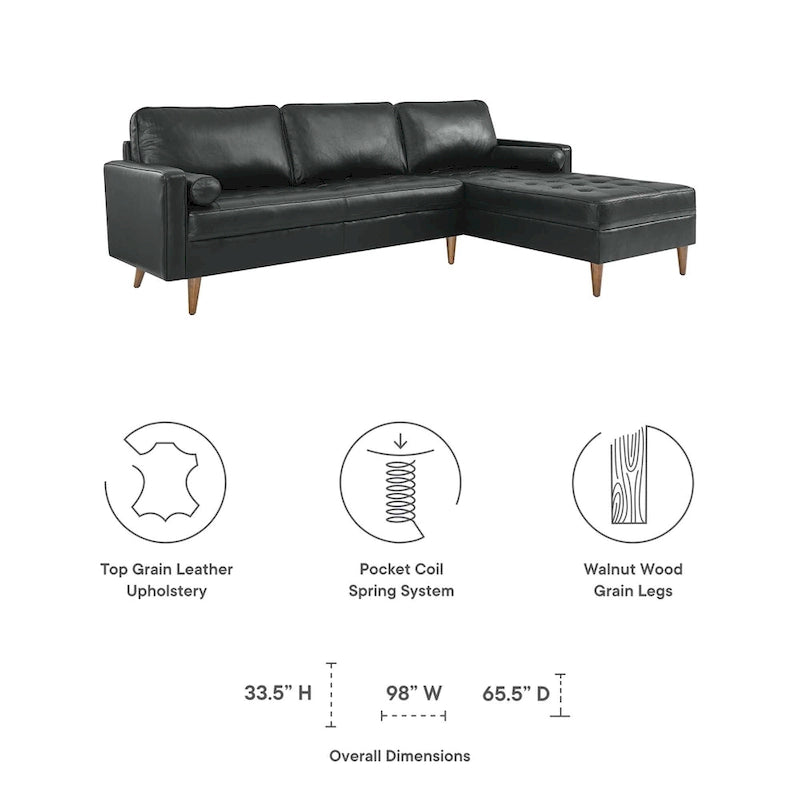 Valour 98 Ledersofa (Ecksofa)