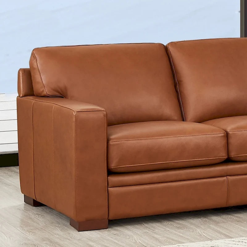 Hydeline Dillon Echtleder-Ecksofa mit Chaiselongue (rechtsseitig)