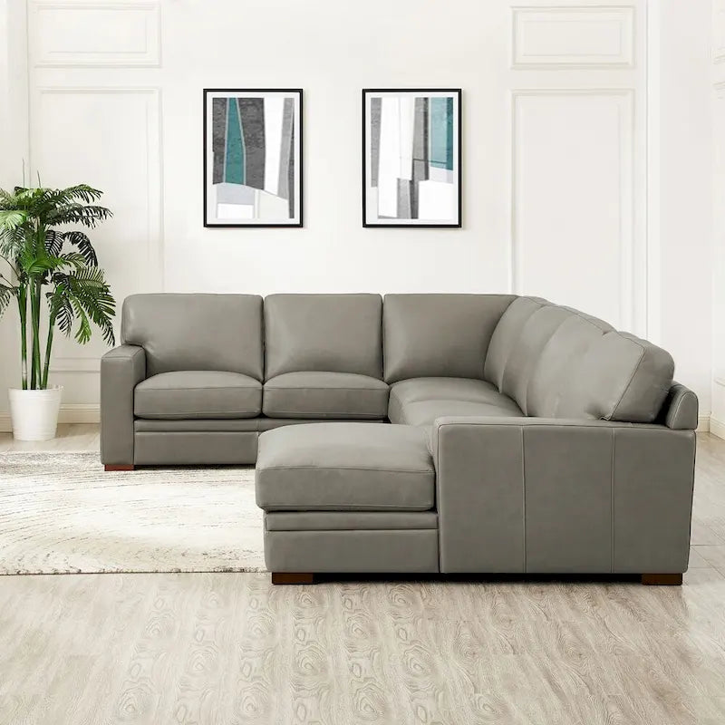 Hydeline Dillon Echtleder-Ecksofa mit Chaiselongue (rechtsseitig)