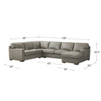 Hydeline Dillon Echtleder-Ecksofa mit Chaiselongue (rechtsseitig)