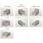 Flexibles Kombinationsmodul umwandelbares Ecksofa